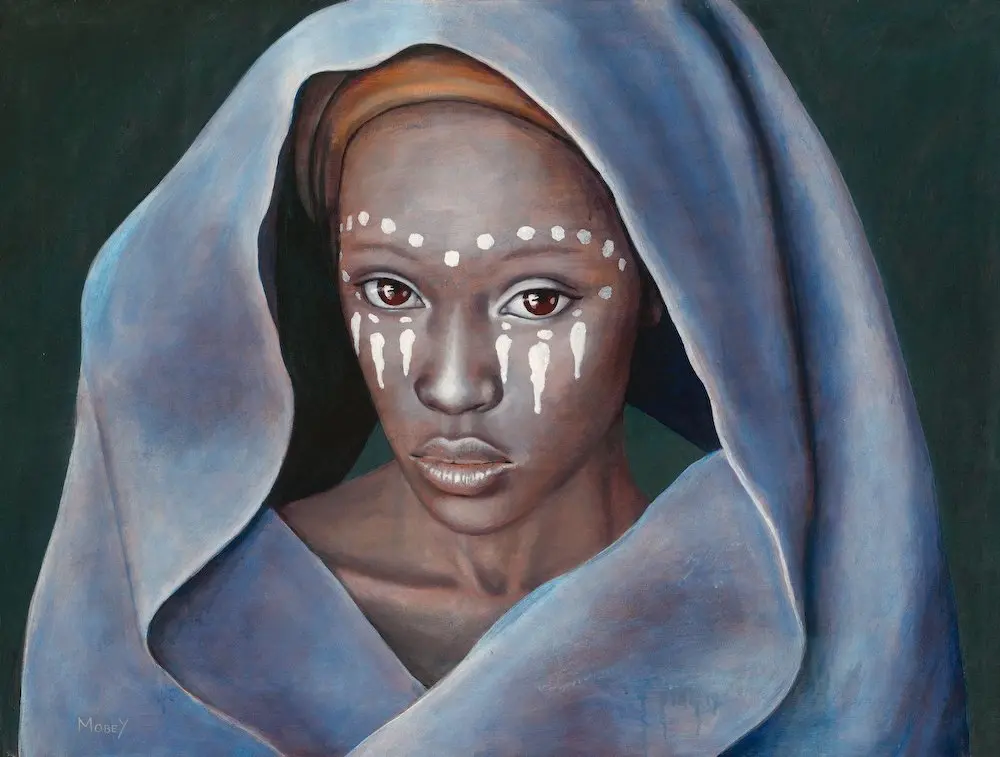 Thelma with a Blue Shawl