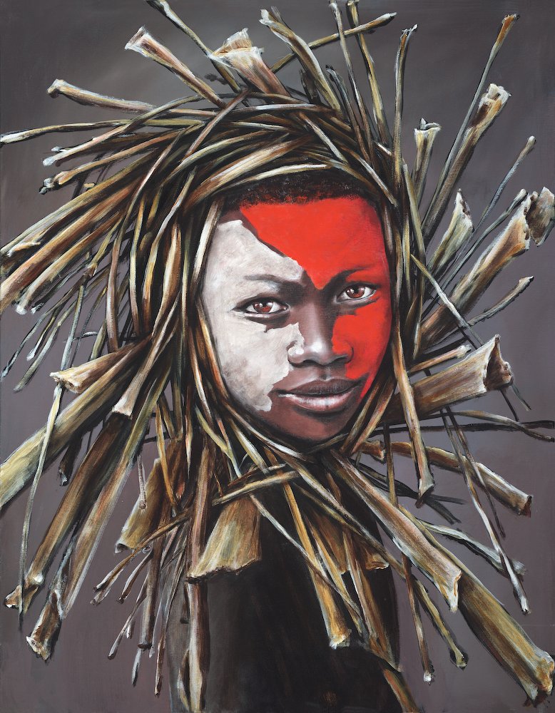 Youth with Elephant Grass